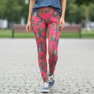 Lularoe Disney Mickey Tribal Print Leggings One Size
